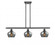 Fenton - 3 Light - 36 inch - Matte Black - Stem hung - Island Light (3442|516-3I-BK-G93)