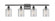 Cobbleskill - 4 Light - 35 inch - Matte Black - Bath Vanity Light (3442|516-4W-BK-G112)