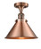 Briarcliff - 1 Light - 10 inch - Antique Copper - Semi-Flush Mount (3442|517-1CH-AC-M10-AC-LED)