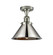 Briarcliff - 1 Light - 10 inch - Polished Nickel - Semi-Flush Mount (3442|517-1CH-PN-M10-PN-LED)