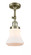 Bellmont - 1 Light - 6 inch - Antique Brass - Adjustable Semi-Flush Mount (3442|201F-AB-G191)