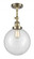 Beacon - 1 Light - 10 inch - Antique Brass - Adjustable Semi-Flush Mount (3442|201F-AB-G202-10-LED)