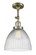Seneca Falls - 1 Light - 10 inch - Antique Brass - Adjustable Semi-Flush Mount (3442|201F-AB-G222-LED)
