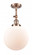 Beacon - 1 Light - 10 inch - Antique Copper - Adjustable Semi-Flush Mount (3442|201F-AC-G201-10-LED)