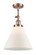 Cone - 1 Light - 12 inch - Antique Copper - Adjustable Semi-Flush Mount (3442|201F-AC-G41-L)