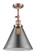 Cone - 1 Light - 12 inch - Antique Copper - Adjustable Semi-Flush Mount (3442|201F-AC-G43-L-LED)