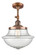 Oxford - 1 Light - 12 inch - Antique Copper - Adjustable Semi-Flush Mount (3442|201F-AC-G544-LED)