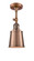Addison - 1 Light - 5 inch - Antique Copper - Adjustable Semi-Flush Mount (3442|201F-AC-M9-AC-LED)