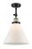 Cone - 1 Light - 12 inch - Black Antique Brass - Adjustable Semi-Flush Mount (3442|201F-BAB-G41-L)