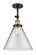 Cone - 1 Light - 12 inch - Black Antique Brass - Adjustable Semi-Flush Mount (3442|201F-BAB-G42-L-LED)