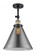 Cone - 1 Light - 12 inch - Black Antique Brass - Adjustable Semi-Flush Mount (3442|201F-BAB-G43-L-LED)