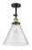 Cone - 1 Light - 12 inch - Black Antique Brass - Adjustable Semi-Flush Mount (3442|201F-BAB-G44-L)