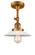 Halophane - 1 Light - 9 inch - Brushed Brass - Adjustable Semi-Flush Mount (3442|201F-BB-G1-LED)