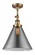 Cone - 1 Light - 12 inch - Brushed Brass - Adjustable Semi-Flush Mount (3442|201F-BB-G43-L)