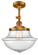 Oxford - 1 Light - 12 inch - Brushed Brass - Adjustable Semi-Flush Mount (3442|201F-BB-G544-LED)