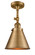 Appalachian - 1 Light - 8 inch - Brushed Brass - Adjustable Semi-Flush Mount (3442|201F-BB-M13-BB-LED)