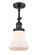 Bellmont - 1 Light - 6 inch - Matte Black - Adjustable Semi-Flush Mount (3442|201F-BK-G191-LED)