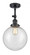 Beacon - 1 Light - 10 inch - Matte Black - Adjustable Semi-Flush Mount (3442|201F-BK-G204-10-LED)