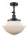 Oxford - 1 Light - 12 inch - Matte Black - Adjustable Semi-Flush Mount (3442|201F-BK-G541-LED)