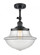 Oxford - 1 Light - 12 inch - Matte Black - Adjustable Semi-Flush Mount (3442|201F-BK-G542)