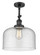 Bell - 1 Light - 12 inch - Matte Black - Adjustable Semi-Flush Mount (3442|201F-BK-G74-L)
