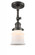 Canton - 1 Light - 5 inch - Oil Rubbed Bronze - Adjustable Semi-Flush Mount (3442|201F-OB-G181S)