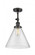 Cone - 1 Light - 12 inch - Oil Rubbed Bronze - Adjustable Semi-Flush Mount (3442|201F-OB-G44-L-LED)