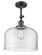 Bell - 1 Light - 12 inch - Oil Rubbed Bronze - Adjustable Semi-Flush Mount (3442|201F-OB-G72-L)