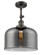 Bell - 1 Light - 12 inch - Oil Rubbed Bronze - Adjustable Semi-Flush Mount (3442|201F-OB-G73-L-LED)
