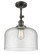 Bell - 1 Light - 12 inch - Oil Rubbed Bronze - Adjustable Semi-Flush Mount (3442|201F-OB-G74-L)