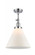 Cone - 1 Light - 12 inch - Polished Chrome - Adjustable Semi-Flush Mount (3442|201F-PC-G41-L)