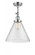Cone - 1 Light - 12 inch - Polished Chrome - Adjustable Semi-Flush Mount (3442|201F-PC-G44-L)