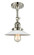 Halophane - 1 Light - 9 inch - Polished Nickel - Adjustable Semi-Flush Mount (3442|201F-PN-G1)