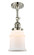 Canton - 1 Light - 6 inch - Polished Nickel - Adjustable Semi-Flush Mount (3442|201F-PN-G181-LED)