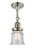 Canton - 1 Light - 5 inch - Polished Nickel - Adjustable Semi-Flush Mount (3442|201F-PN-G184S-LED)
