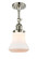 Bellmont - 1 Light - 6 inch - Polished Nickel - Adjustable Semi-Flush Mount (3442|201F-PN-G191)