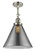 Cone - 1 Light - 12 inch - Polished Nickel - Adjustable Semi-Flush Mount (3442|201F-PN-G43-L-LED)