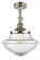 Oxford - 1 Light - 12 inch - Polished Nickel - Adjustable Semi-Flush Mount (3442|201F-PN-G544-LED)