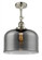 Bell - 1 Light - 12 inch - Polished Nickel - Adjustable Semi-Flush Mount (3442|201F-PN-G73-L)