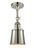 Addison - 1 Light - 5 inch - Polished Nickel - Adjustable Semi-Flush Mount (3442|201F-PN-M9-PN-LED)