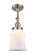Canton - 1 Light - 6 inch - Brushed Satin Nickel - Adjustable Semi-Flush Mount (3442|201F-SN-G181)