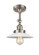 Halophane - 1 Light - 9 inch - Brushed Satin Nickel - Adjustable Semi-Flush Mount (3442|201F-SN-G1-LED)