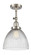 Seneca Falls - 1 Light - 10 inch - Brushed Satin Nickel - Adjustable Semi-Flush Mount (3442|201F-SN-G222)
