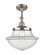 Oxford - 1 Light - 12 inch - Brushed Satin Nickel - Adjustable Semi-Flush Mount (3442|201F-SN-G542)