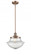 Oxford - 1 Light - 12 inch - Antique Copper - Stem Hung - Mini Pendant (3442|201S-AC-G544)