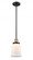 Canton - 1 Light - 7 inch - Black Antique Brass - Stem Hung - Mini Pendant (3442|201S-BAB-G181)