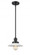 Halophane - 1 Light - 9 inch - Matte Black - Stem Hung - Mini Pendant (3442|201S-BK-G1)