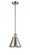 Appalachian - 1 Light - 8 inch - Brushed Satin Nickel - Stem Hung - Mini Pendant (3442|201S-SN-M13-SN-LED)