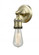 Bare Bulb - 1 Light - 5 inch - Antique Brass - ADA Compliant Sconce (3442|202ADA-AB)