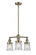 Canton - 3 Light - 18 inch - Antique Brass - Stem Hung - Chandelier (3442|207-AB-G184S-LED)